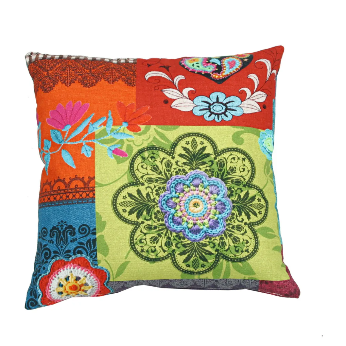 GO-DE Zierkissen Dana 48 x 48 cm Patchwork