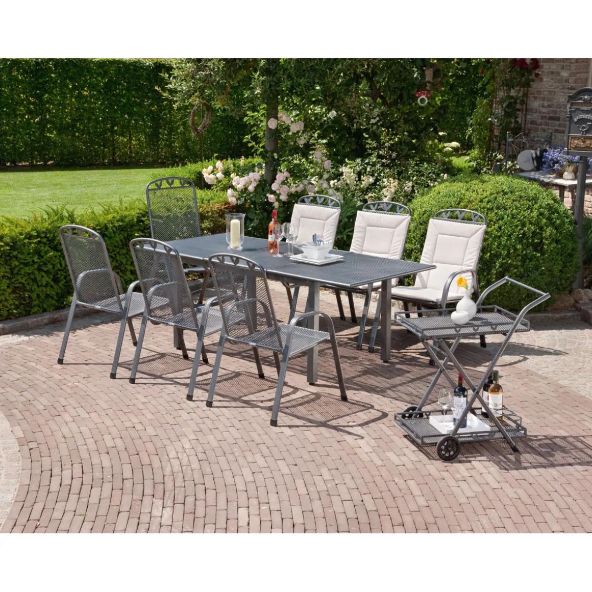 Greemotion Testrut Gartentisch Toulouse ca 140 x 72 x 90 cm