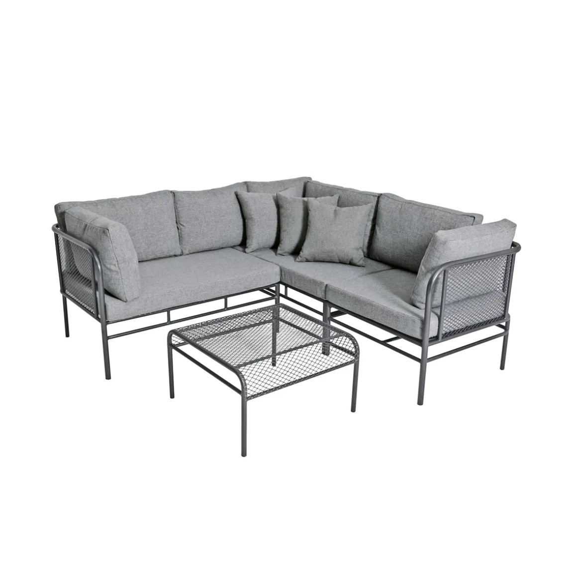 Greemotion Testrut Loungeset Toulouse grau inkl Kissen