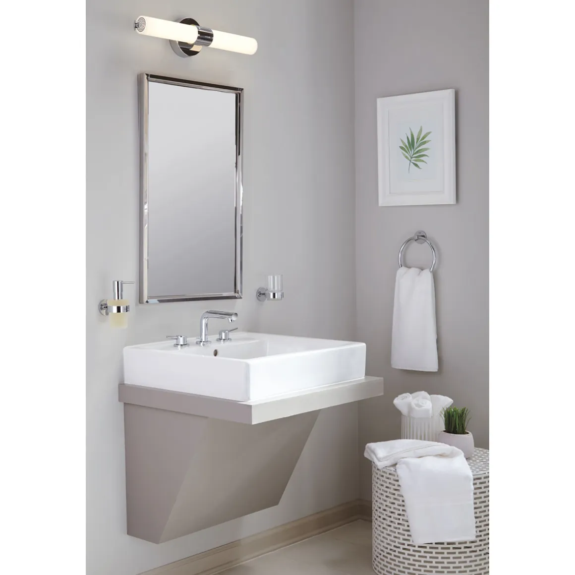 Grohe Handtuchring Essentials silber Durchmesser 18 cm