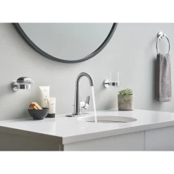 Grohe Handtuchring Essentials silber Durchmesser 18 cm