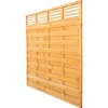 Grundeelement schmal Dichtzaun mit Gitter