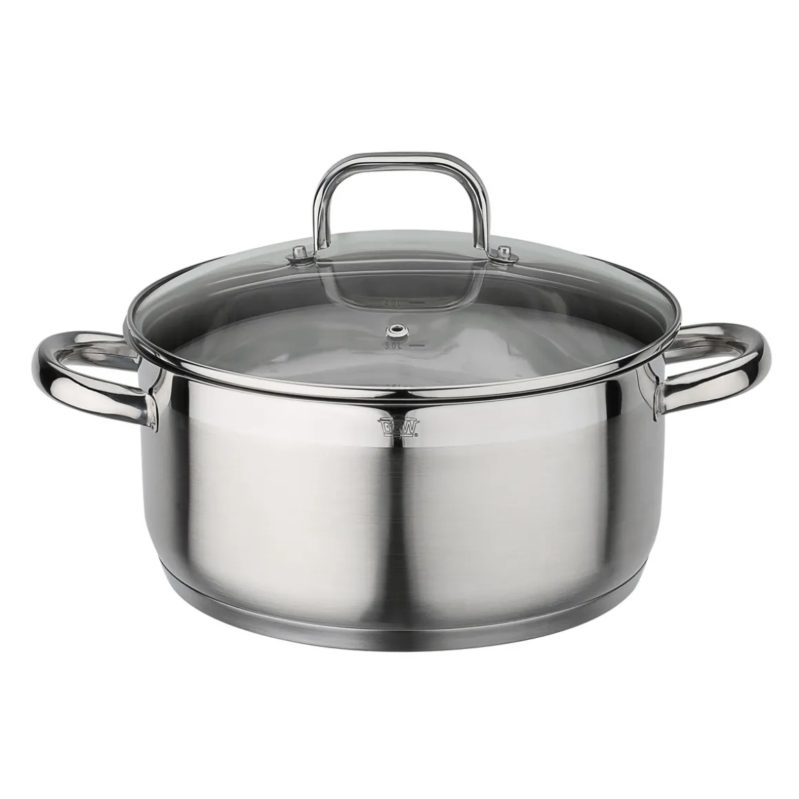GSW Bratentopf FOGO mit Glasdeckel 24cm