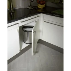 Hailo Mülleimer Compact Box M 15 L Edelstahl