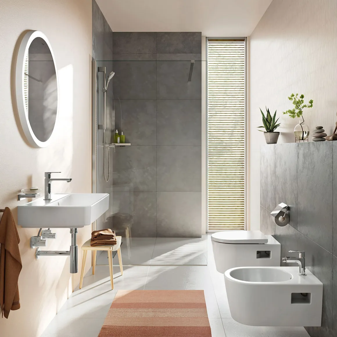 Hansgrohe Einhebel-Waschtischarmatur Rebris S chrom