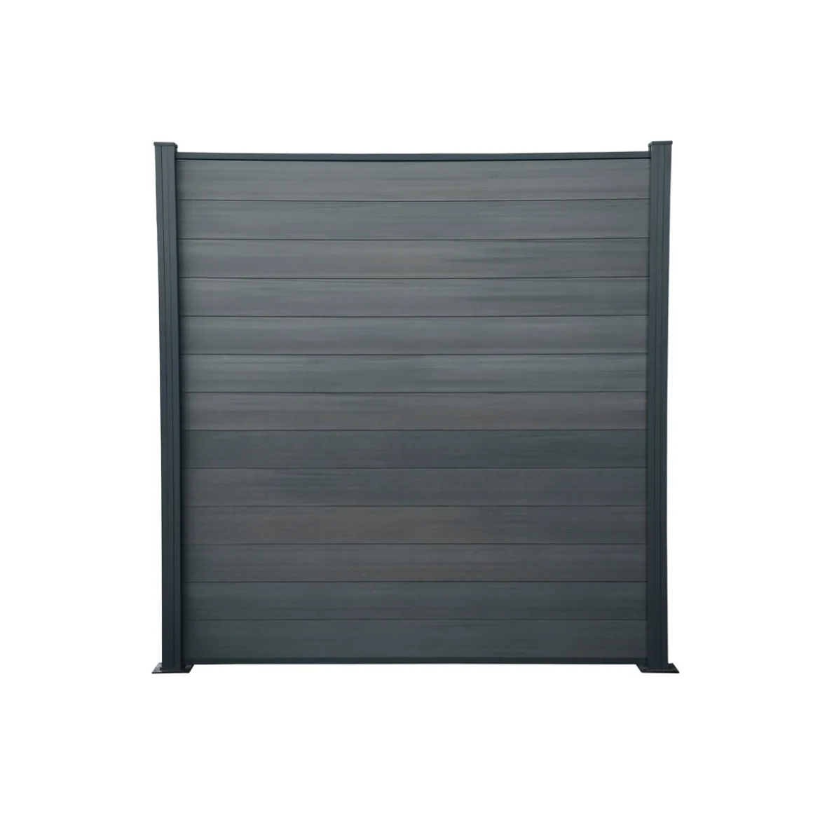 Hartmann WPC Steckzaunsystem anthrazit 6er-Pack