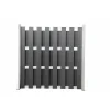 Hartmann Zaun Grundelement WPC/Alu 180x180 cm anthrazit / silber