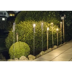Haveson Lampenöl-Gartenfackel Edelstahl