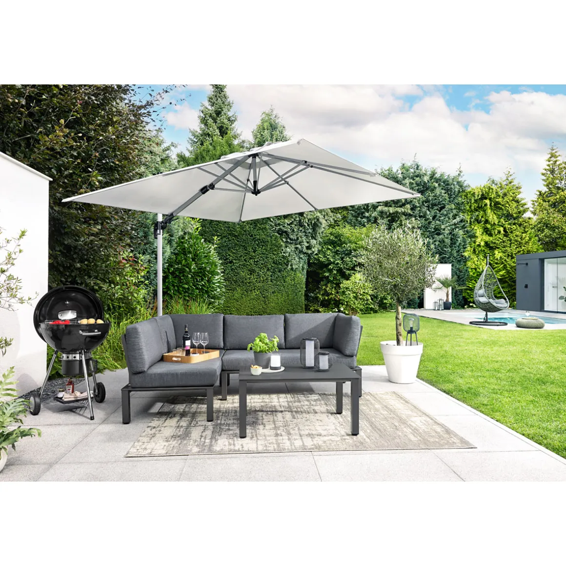 Haveson Ampelschirm Catania Square 270 x 270 cm