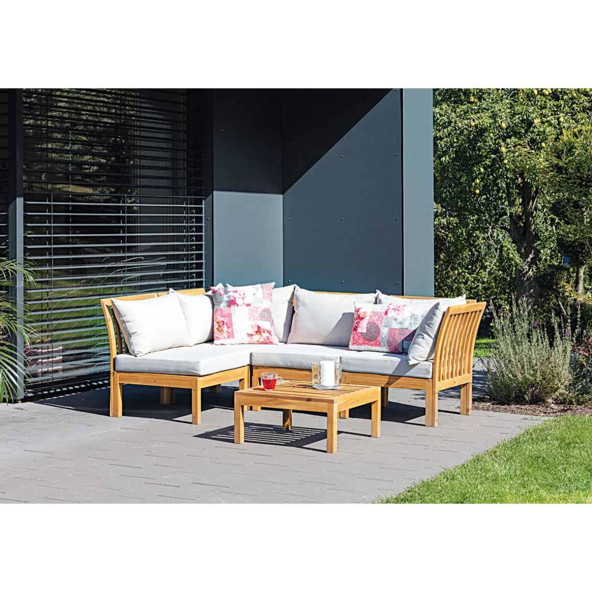 Haveson Eckteil Rhodos 60 x 71 x 71 cm