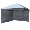 Haveson Ersatz-Seitenwände 2er-Set für Push-Up Pavillon 3,6 x 3,6m HHM 501182 Farbe grau
