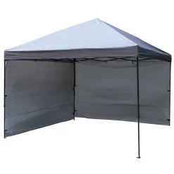Haveson Ersatz-Seitenwände 2er-Set für Push-Up Pavillon 3,6 x 3,6m HHM 501182 Farbe grau