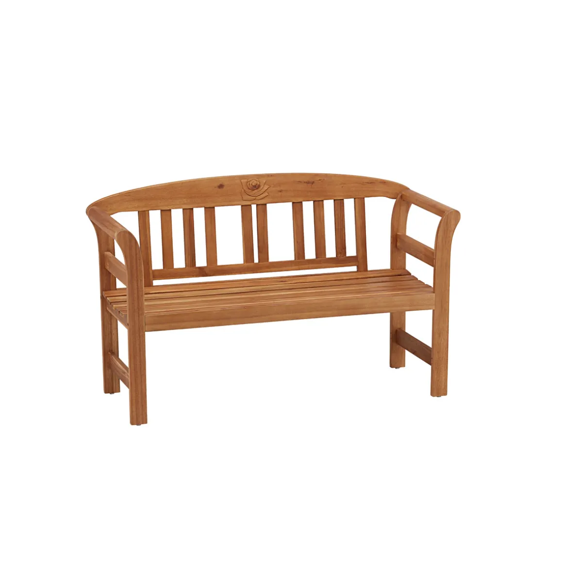Haveson Gartenbank Lorient 130 x 79 x 50 cm mit Rosendekor