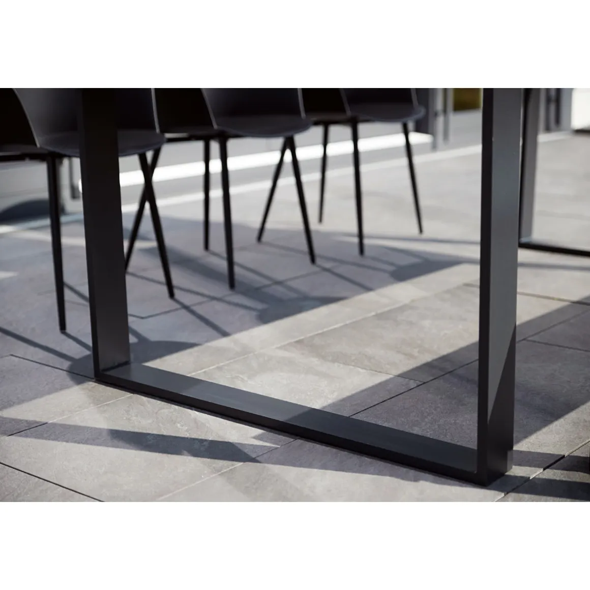 Haveson Gartentisch Madeira grau 210 x 75 x 100 cm