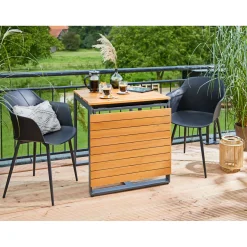 Haveson Kunststoff-Sessel Madeira schwarz
