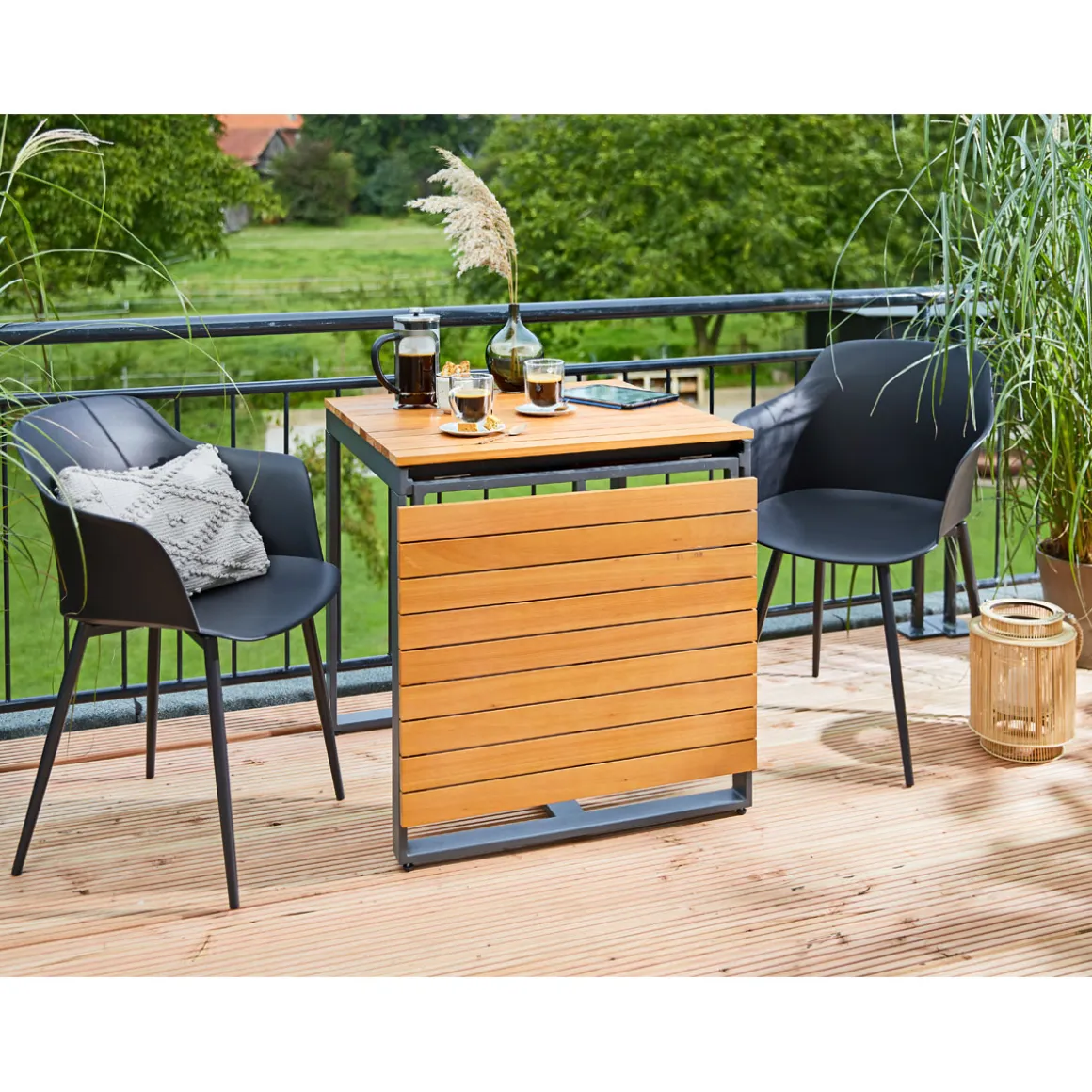 Haveson Kunststoff-Sessel Madeira schwarz