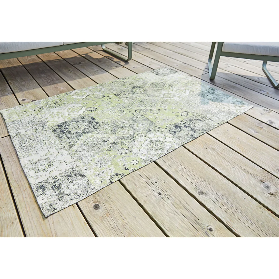 Haveson Outdoorteppich Deluxe grün/grau 120 x 180 cm