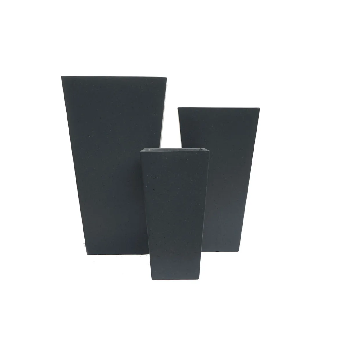 Haveson Pflanztopf Terrazzo konisch-eckig 42 x 42 x 75 cm