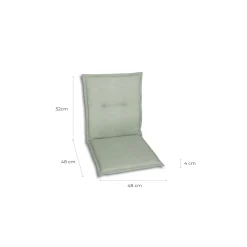 Haveson Sitzauflage Niederlehner 100x48x4cm hellgrün