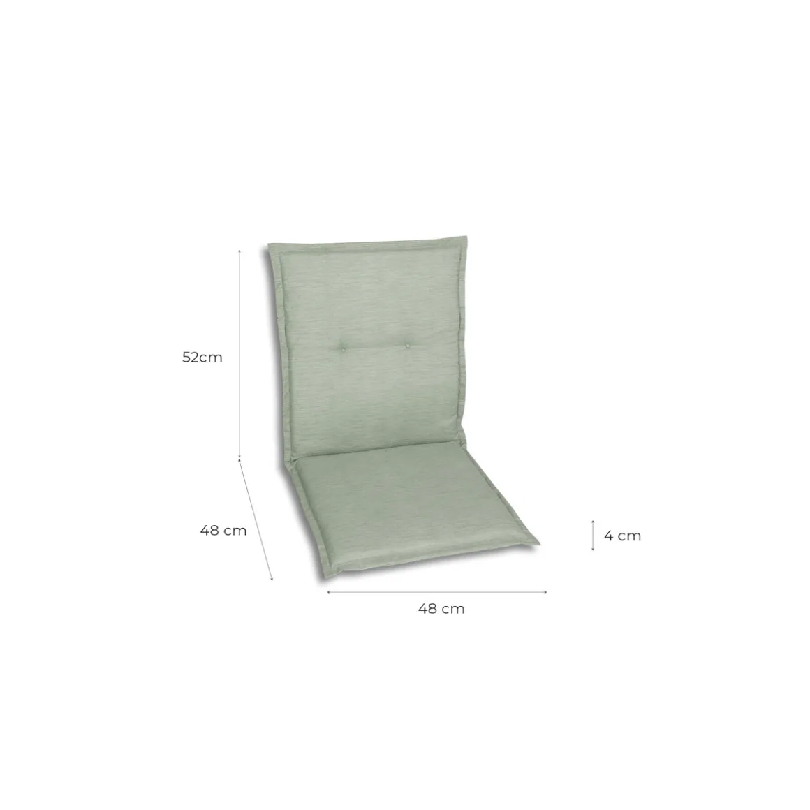 Haveson Sitzauflage Niederlehner 100x48x4cm hellgrün