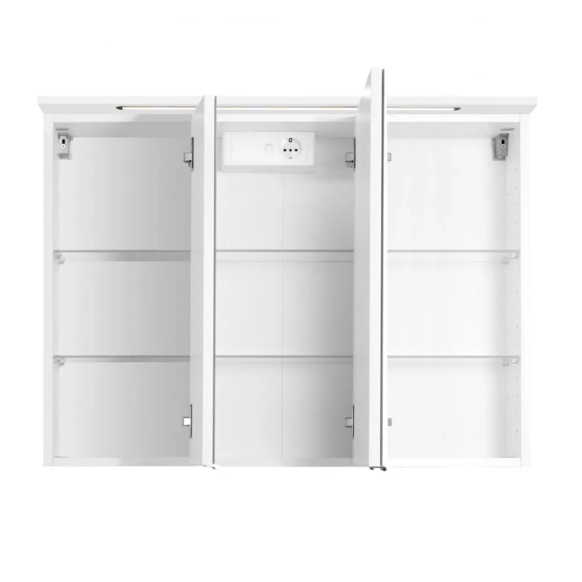 HELD Spiegelschrank 90 weiß 3 Spiegeltüren
