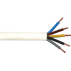 Herdanschlussleitung H05VV-F 5G 2,5 weiß 3 m