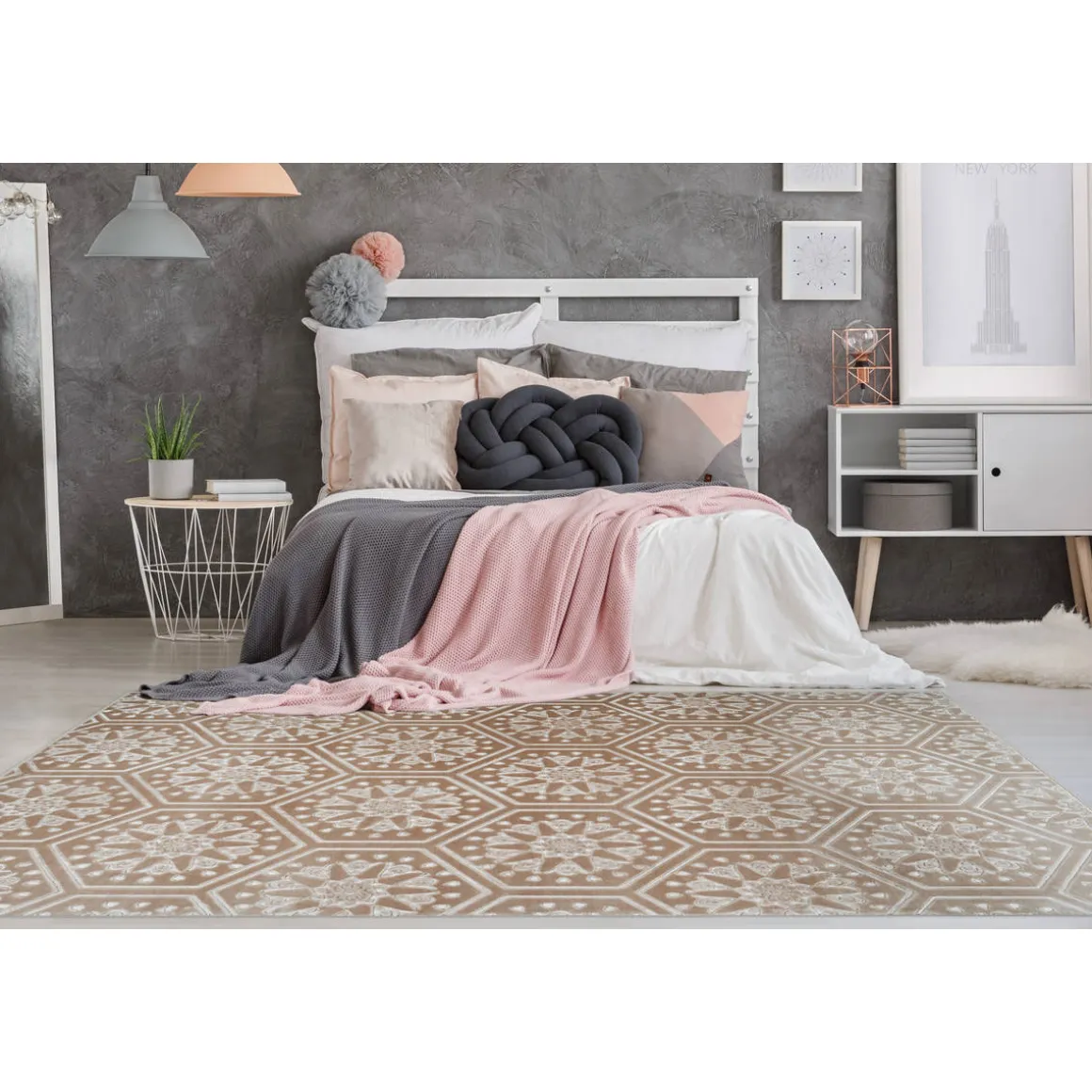 Hochflorteppich „Monroe 200“, taupe