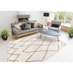 Hochflorteppich Orlando 425 Elfenbein 120 x 170 cm