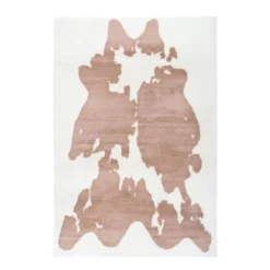 Hochflorteppich Rabbit Animal 500 taupe/weiß