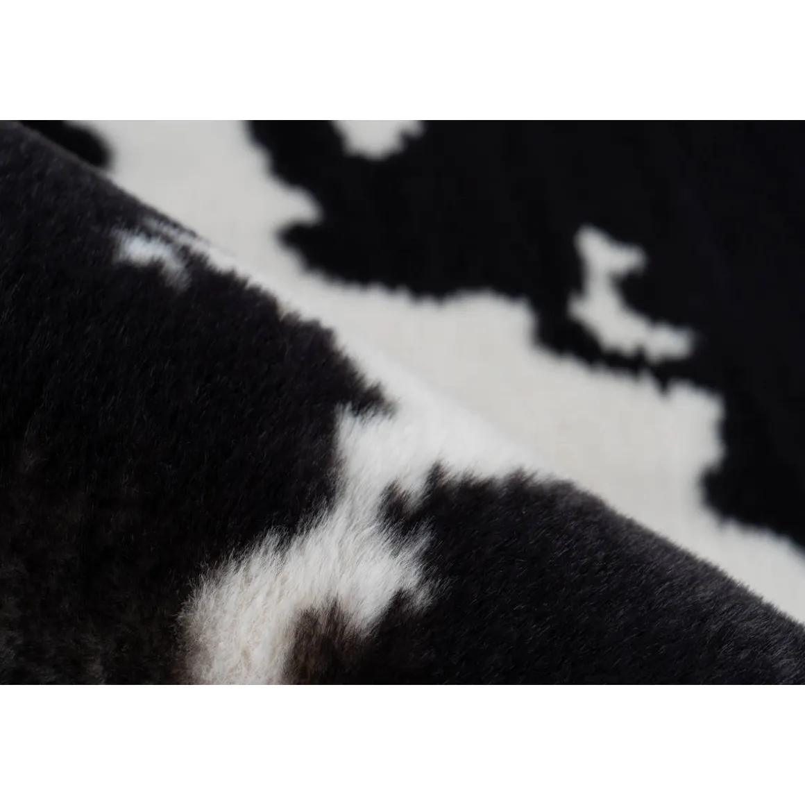 Hochflorteppich Rabbit Animal 500 schwarz/weiß