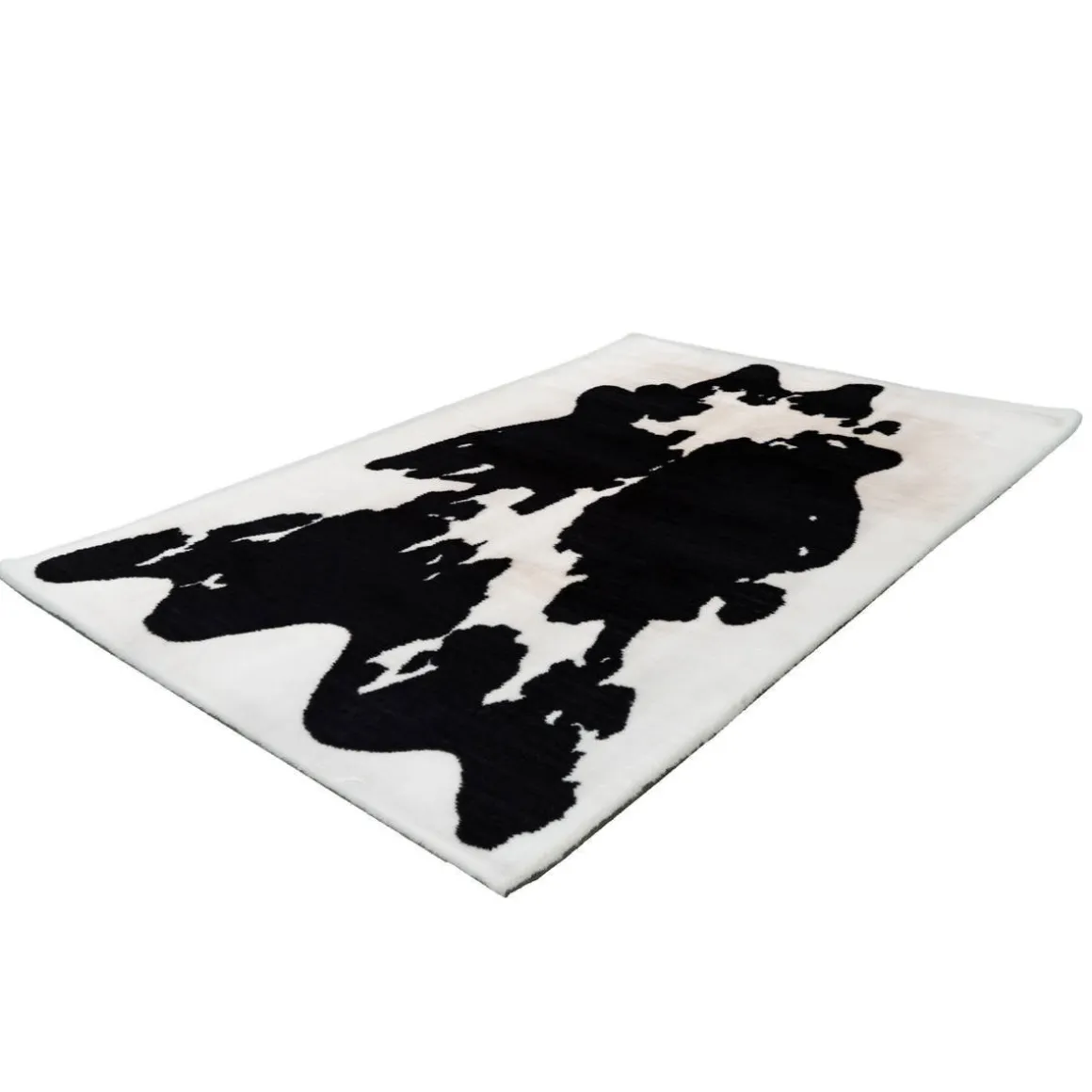 Hochflorteppich Rabbit Animal 500 schwarz/weiß