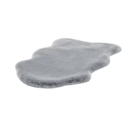 Hochflorteppich „Rabbit Sheepskin 200“, grau/blau