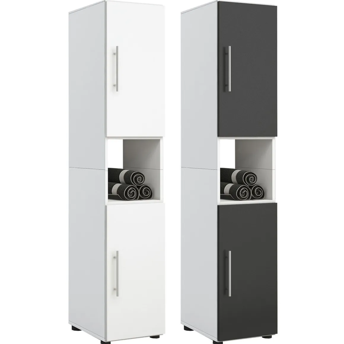 Hochschrank Flandu weiß