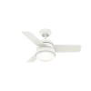 Hunter Fan Hunter Deckenenventilator Finley 91 cm frisches weiß