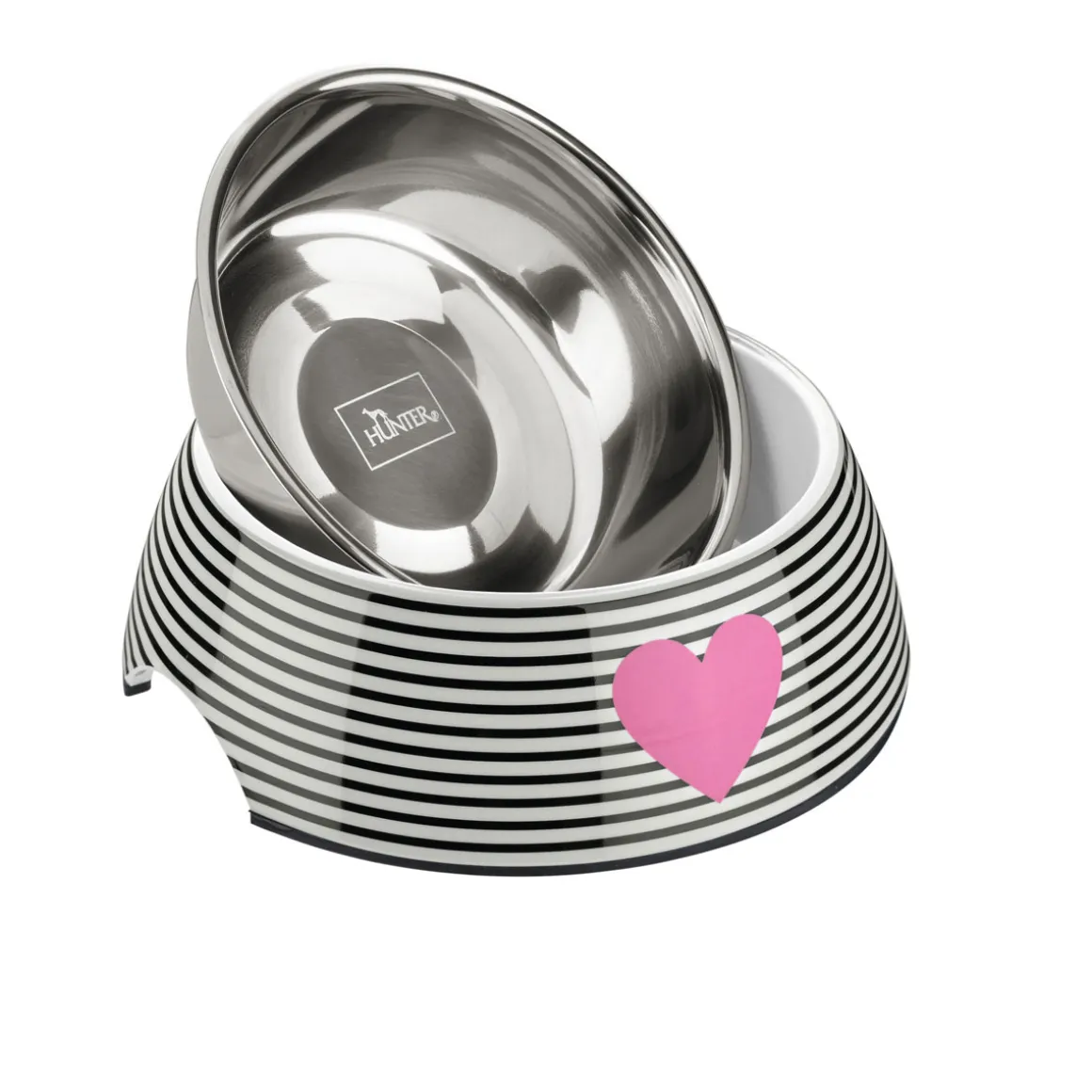 Hunter Melamin-Napf Biri weiß-schwarz 160 ml