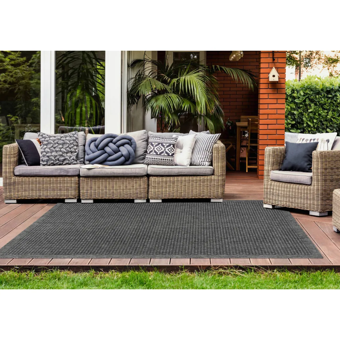 In- und Outdoor-Teppich „Indonesia - Kediri“, silber