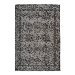 Jacquard-Teppich „Iglesia 300“, grau/schwarz
