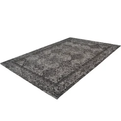 Jacquard-Teppich „Iglesia 300“, grau/schwarz