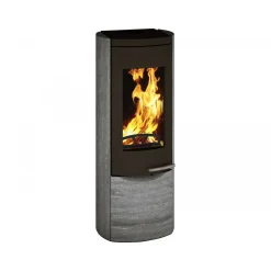 Kaminofen Myra Natstone schwarz rund 8KW