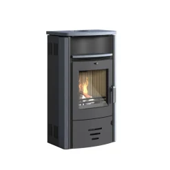 Kaminofen Stockholm 4.0 6,5kW GranitAnschl. oben 150mm