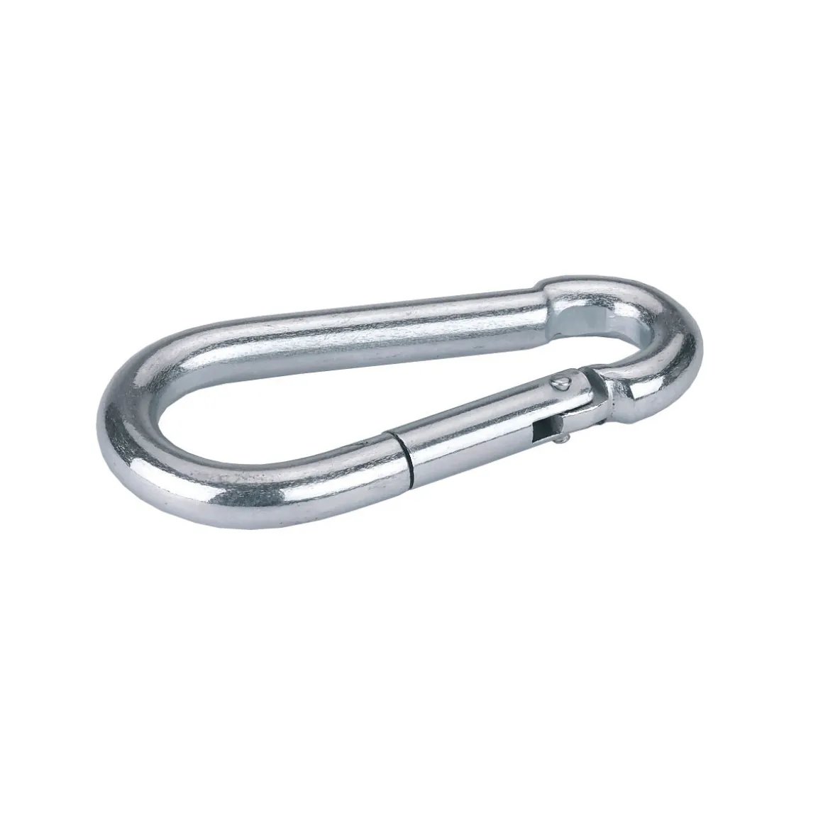 Karabinerhaken Durchmesser 6 x 60 mm silber