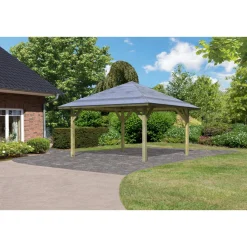 Karibu Pavillon Carport Kirn 1 Massivholz