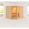 Karibu Systemsauna Fiona 3 68 mm ohne Ofen ohne Dachkranz