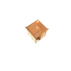 Karibu Systemsauna Minja 68 mm ohne Ofen mit Kranz