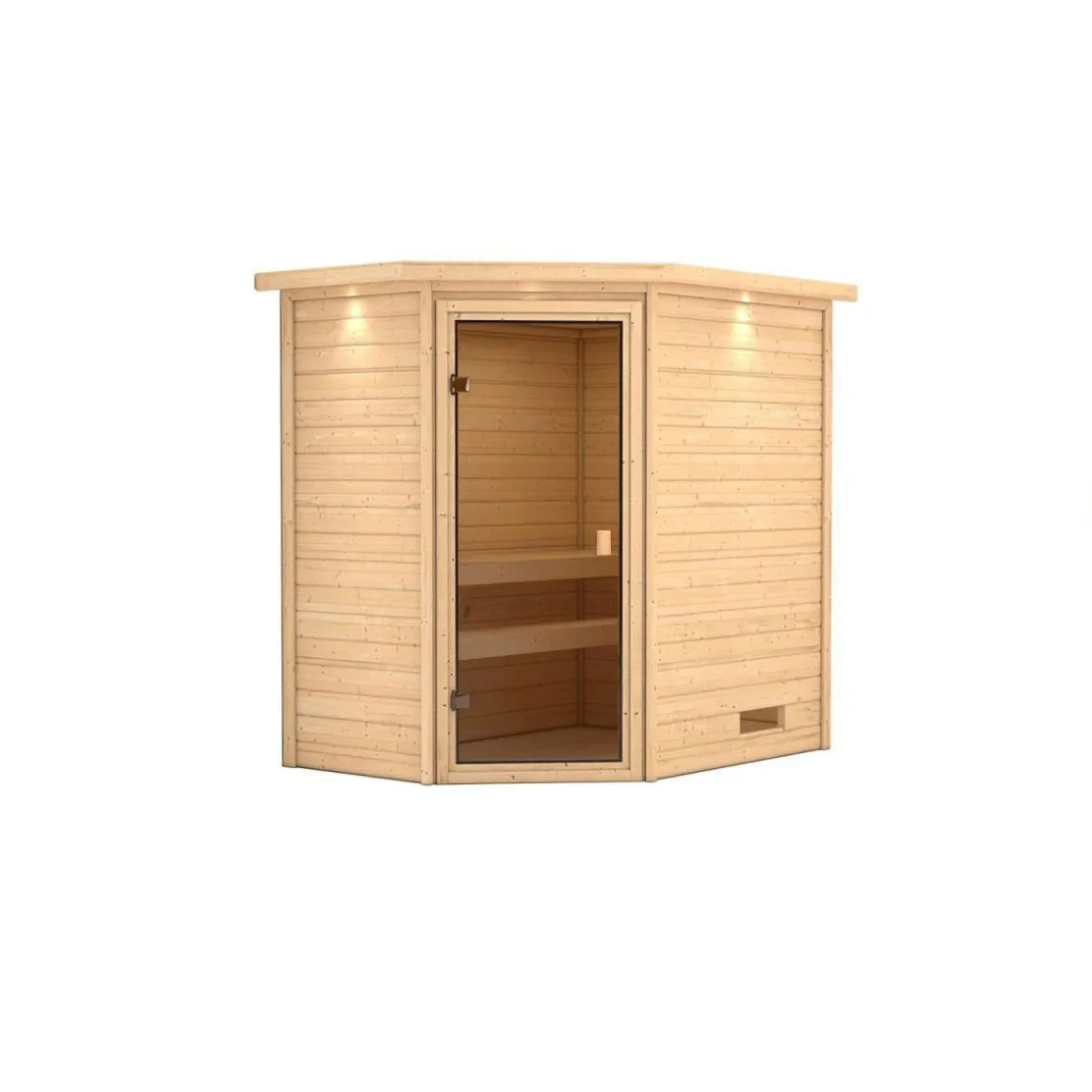 Karibu Systemsauna Svea Eckeinstieg ohne Ofen