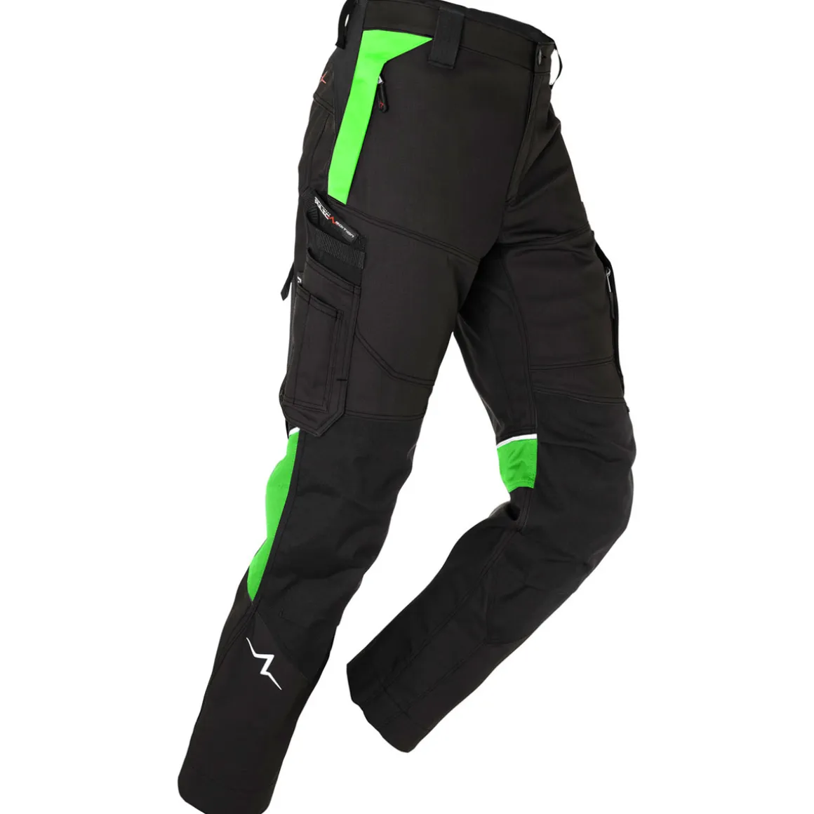Kübler Bundhose PULSE POWER schwarz/neongrün Größe 58