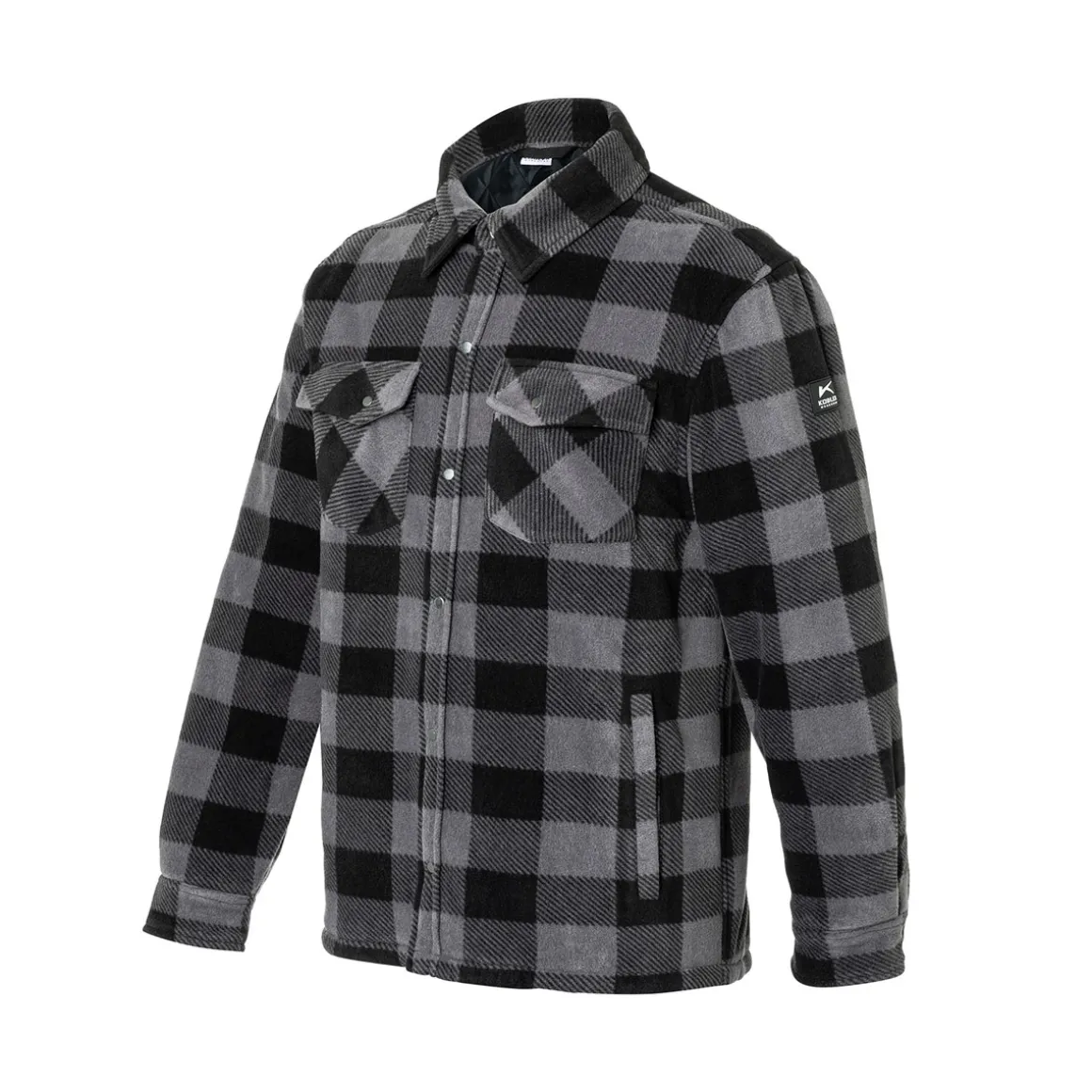 Kübler Thermohemd PULSE HANDCRAFT anthrazit/schwarz Größe L