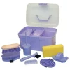 Kerbl Kinder-Putzbox-Set lila 8-teilig
