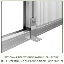 KGT Gewächshaus Rhodo IV 6,8 m² silber