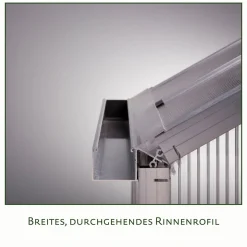 KGT Gewächshaus Rose III 7,5m² schwarz